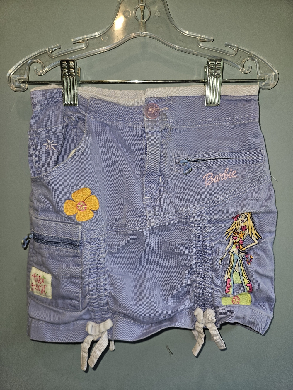 Y2K 2004 Barbie Skirt Button Needs To Be Sewn. Stain Posted In Pictures.